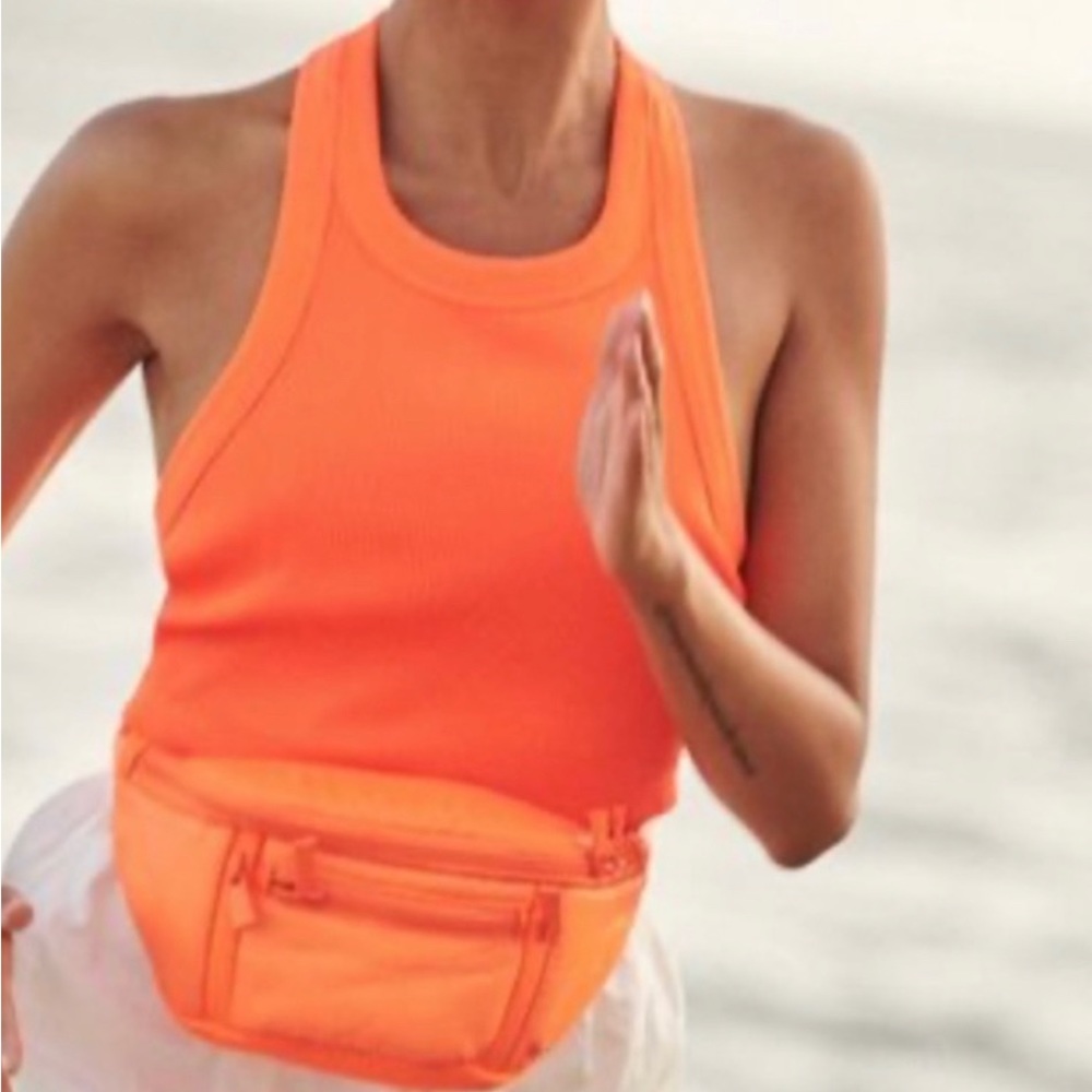 free people game time racerback tank neon coral orange - Picture 4 of 9